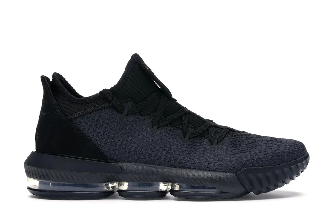 Nike LeBron 16 Low Triple Black - 1