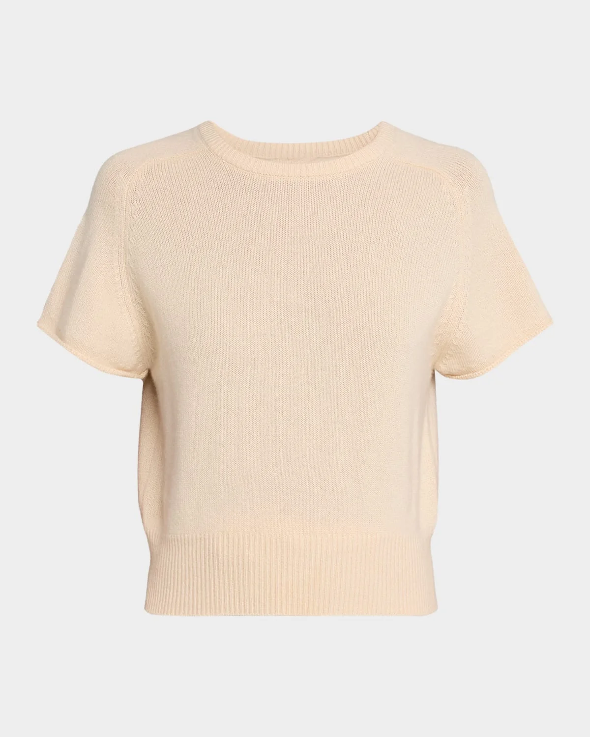 Cashmere Short-Sleeve Sweater - 1