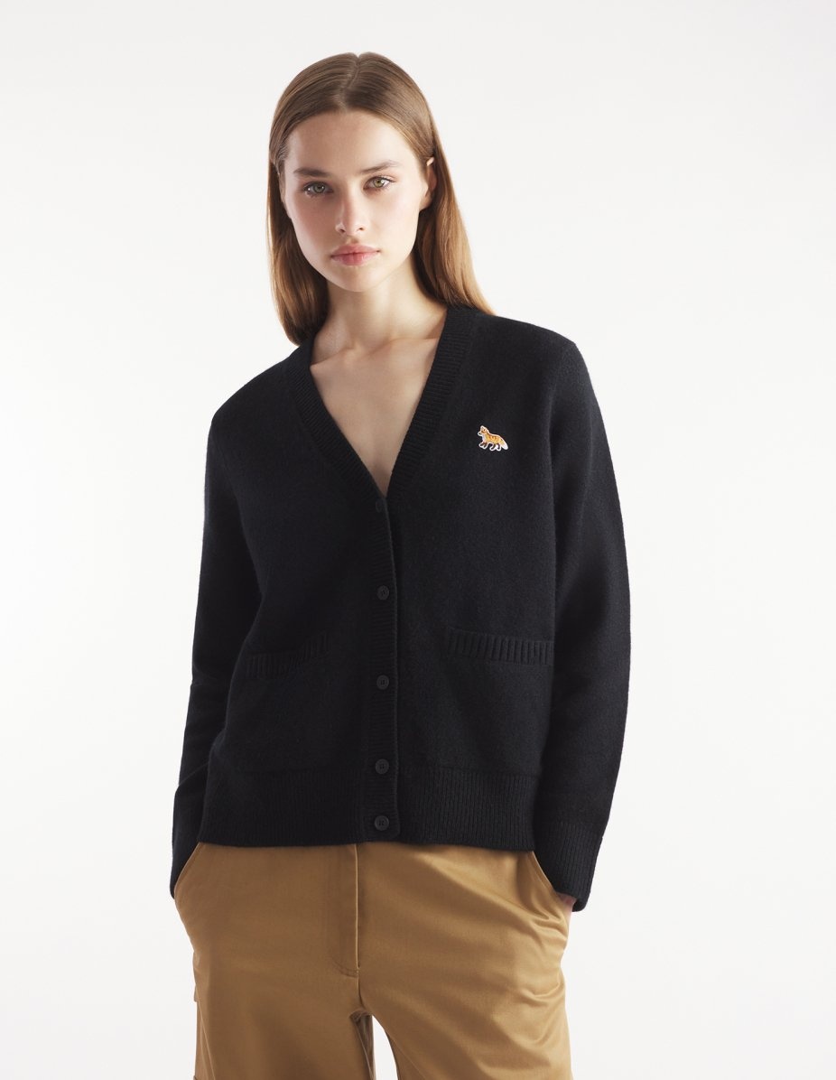 BABY FOX PATCH BOXY CARDIGAN - 3