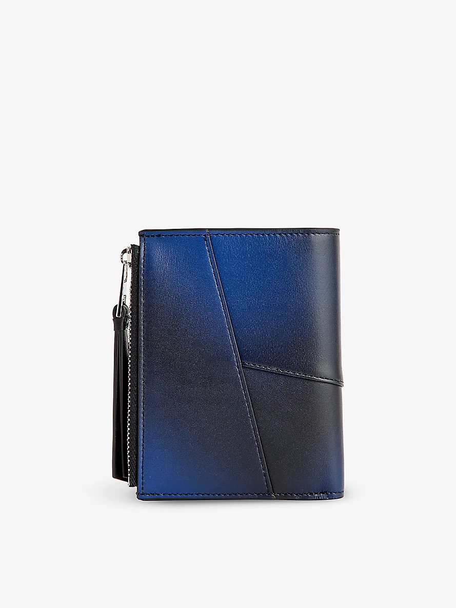 Puzzle compact leather zip wallet - 3