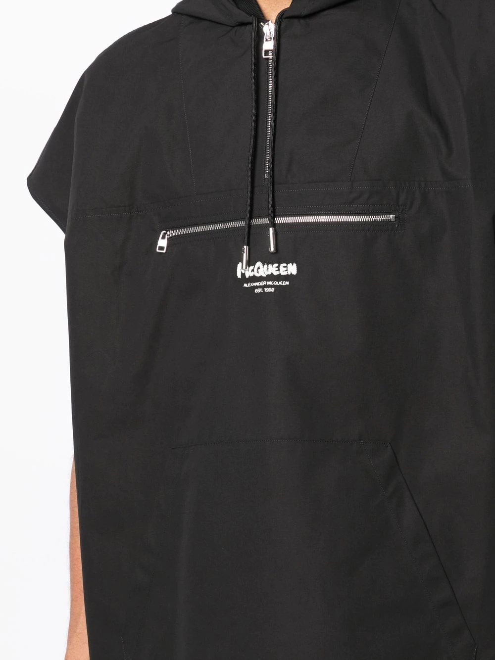 logo detail half-zip jacket - 5