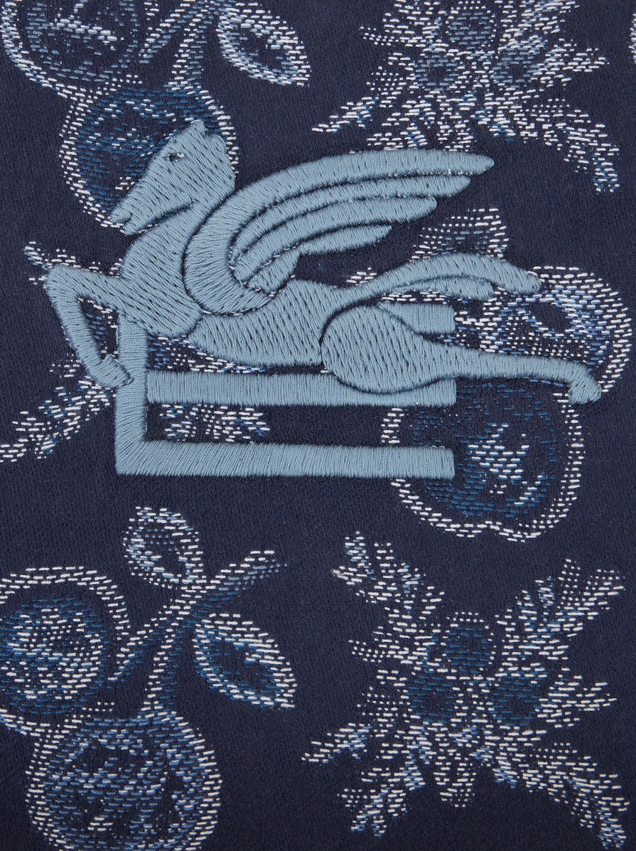 MEDIUM JACQUARD POUCH WITH APPLES - 6
