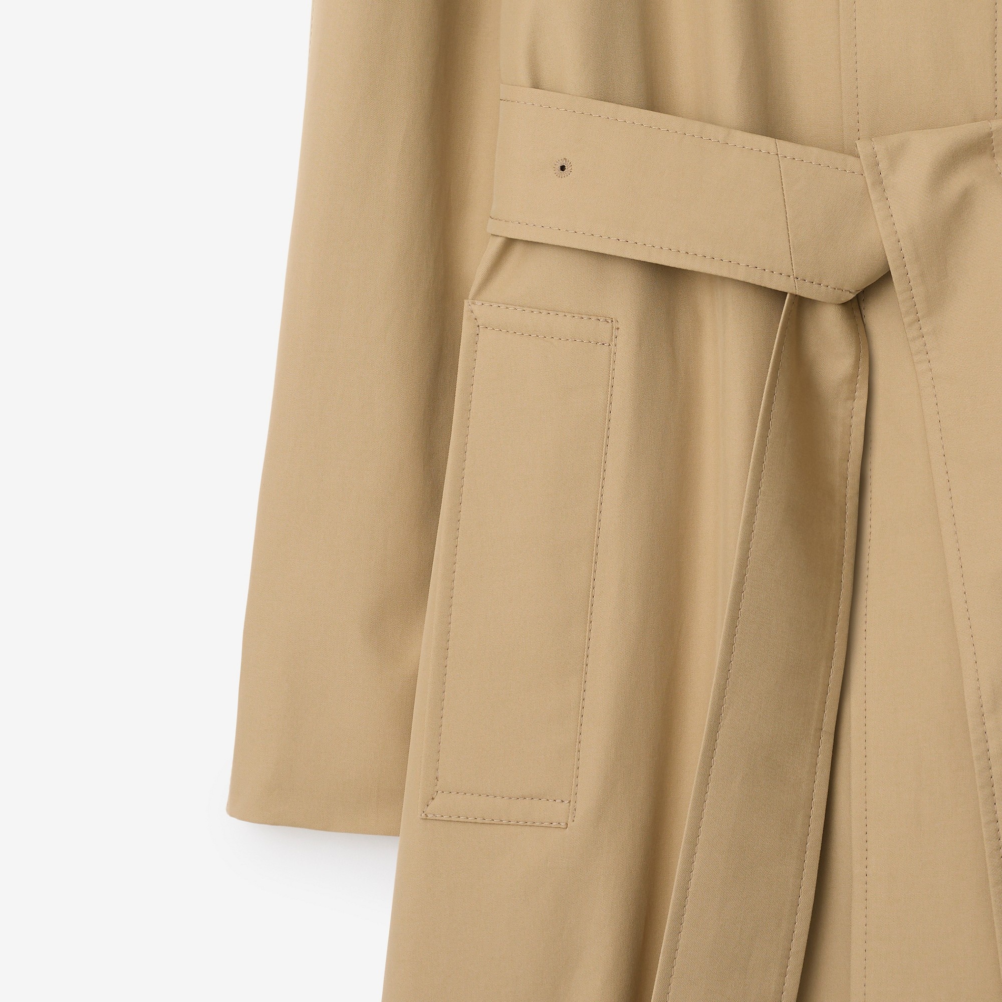 Long Gabardine Car Coat - 7