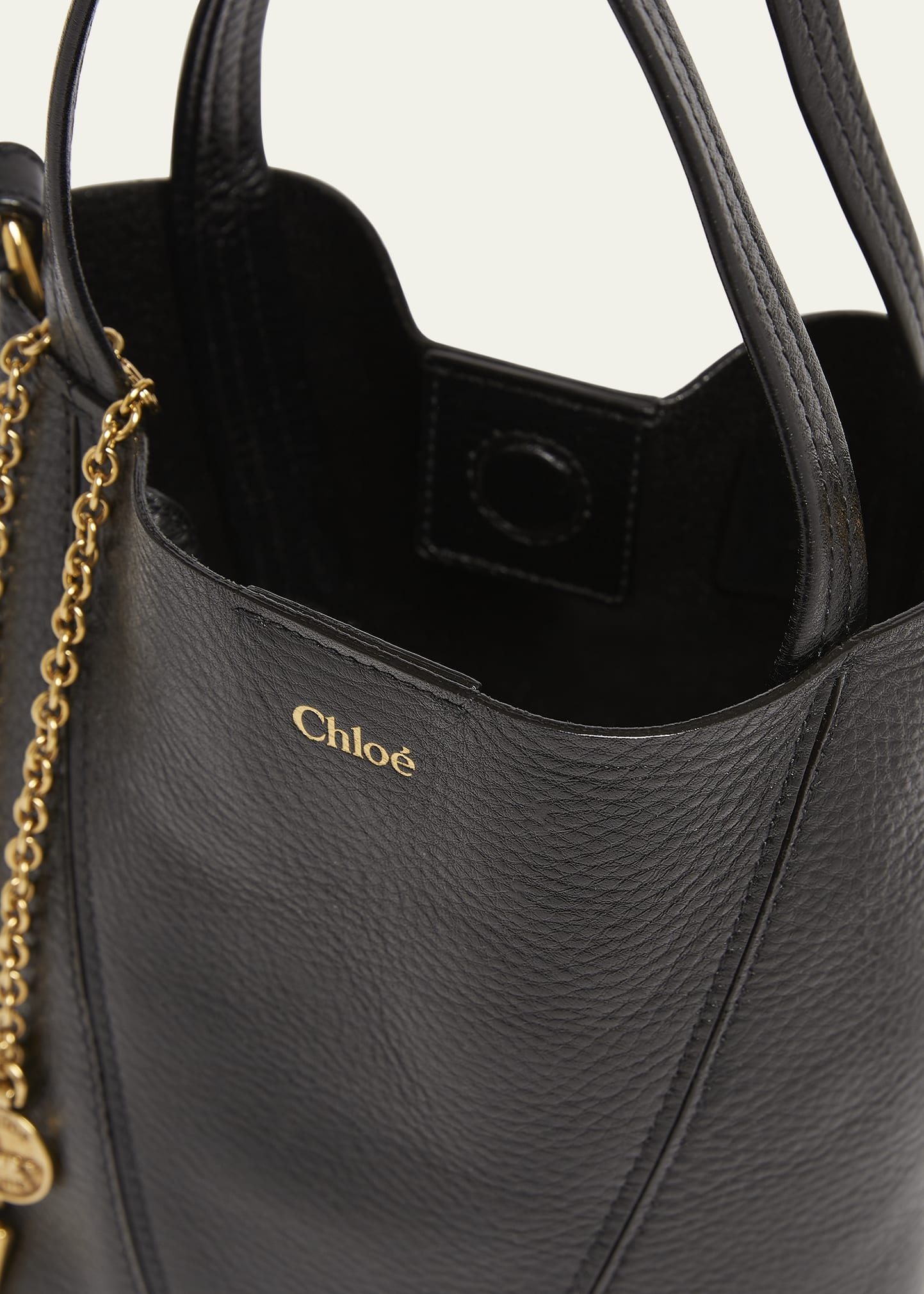 Spin Mini Tote Bag in Grained Calfskin - 4