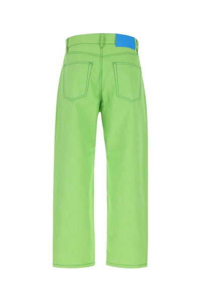 SUNNEI Acid green denim jeans outlook