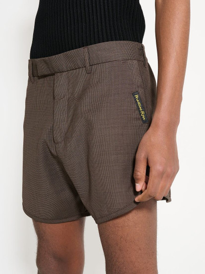 Martine Rose MARTINE ROSE TAILORED GYM SHORT BROWN HOUNDSTOOTH outlook