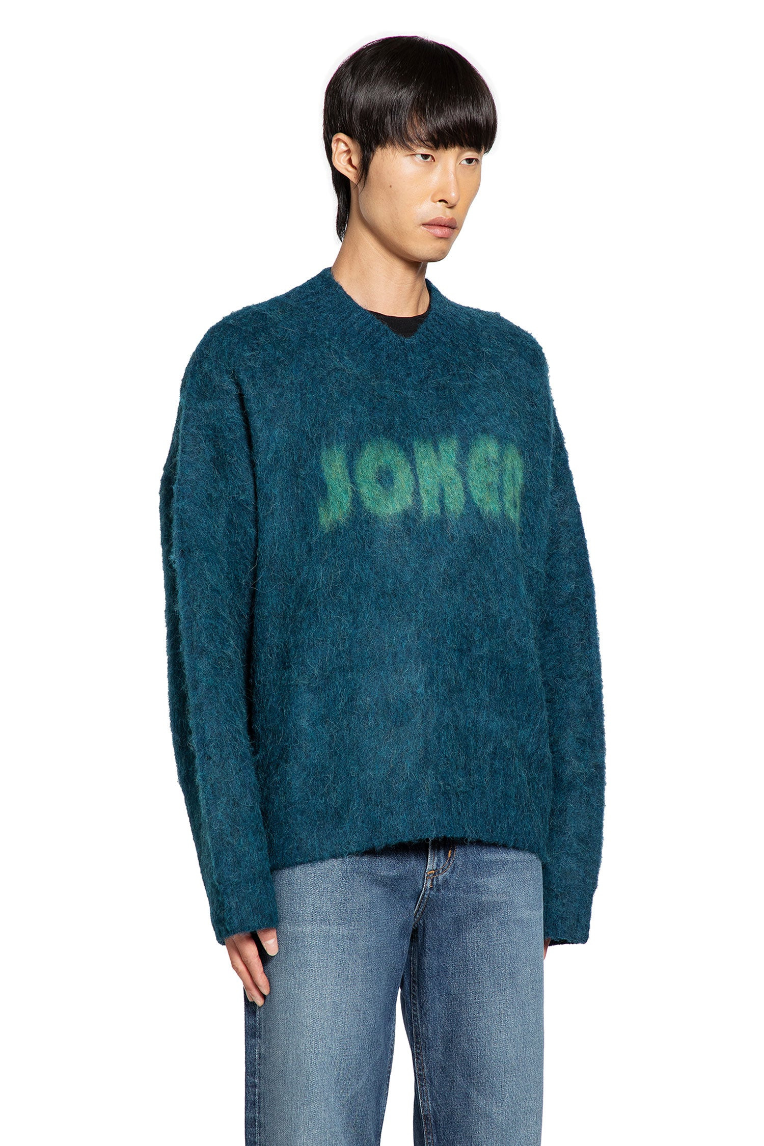 Joker Brushed Mohair V-neck Jumper - 2