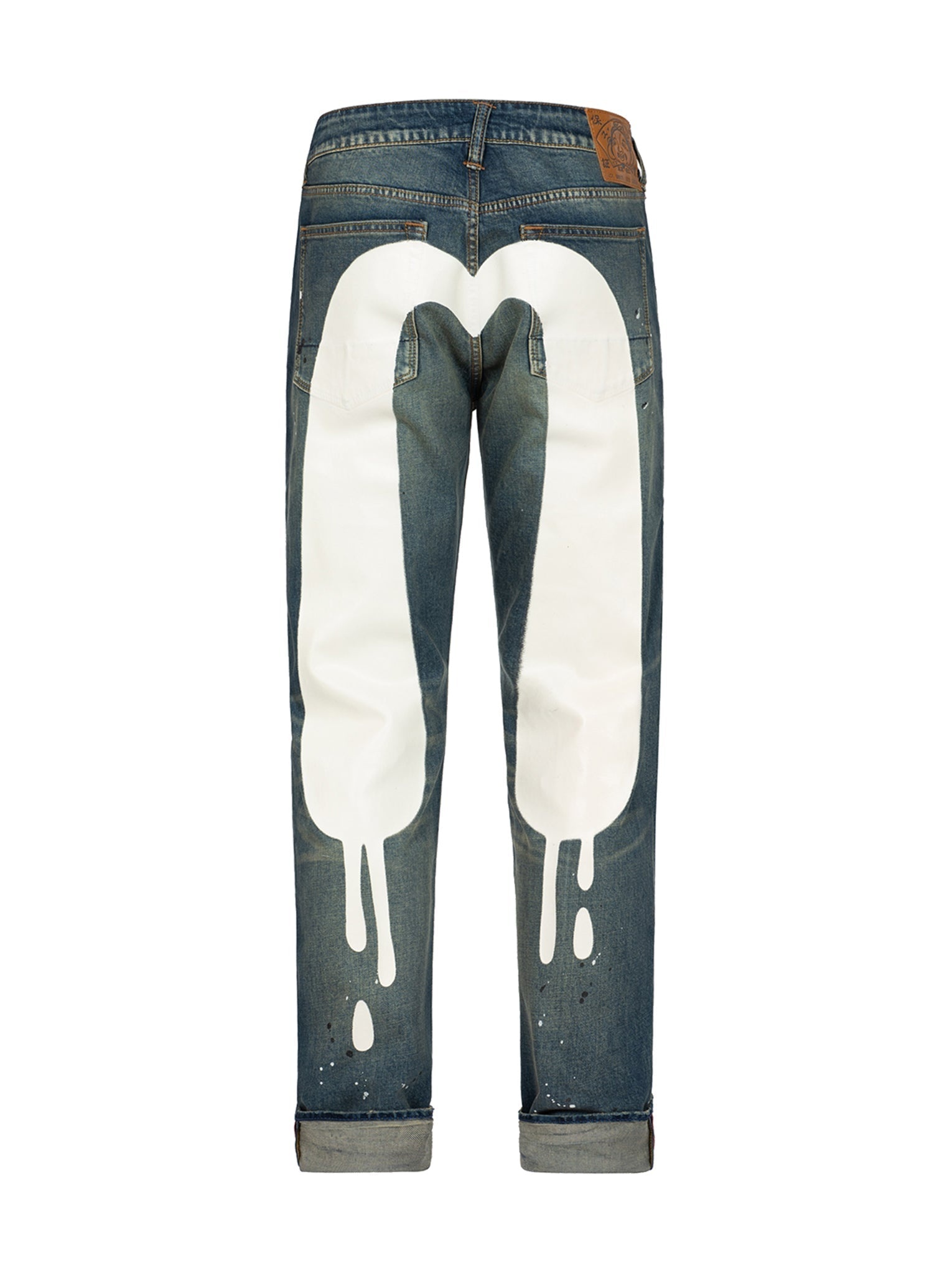 Graffiti Daicock Print Carrot Fit Jeans #2017 - 16