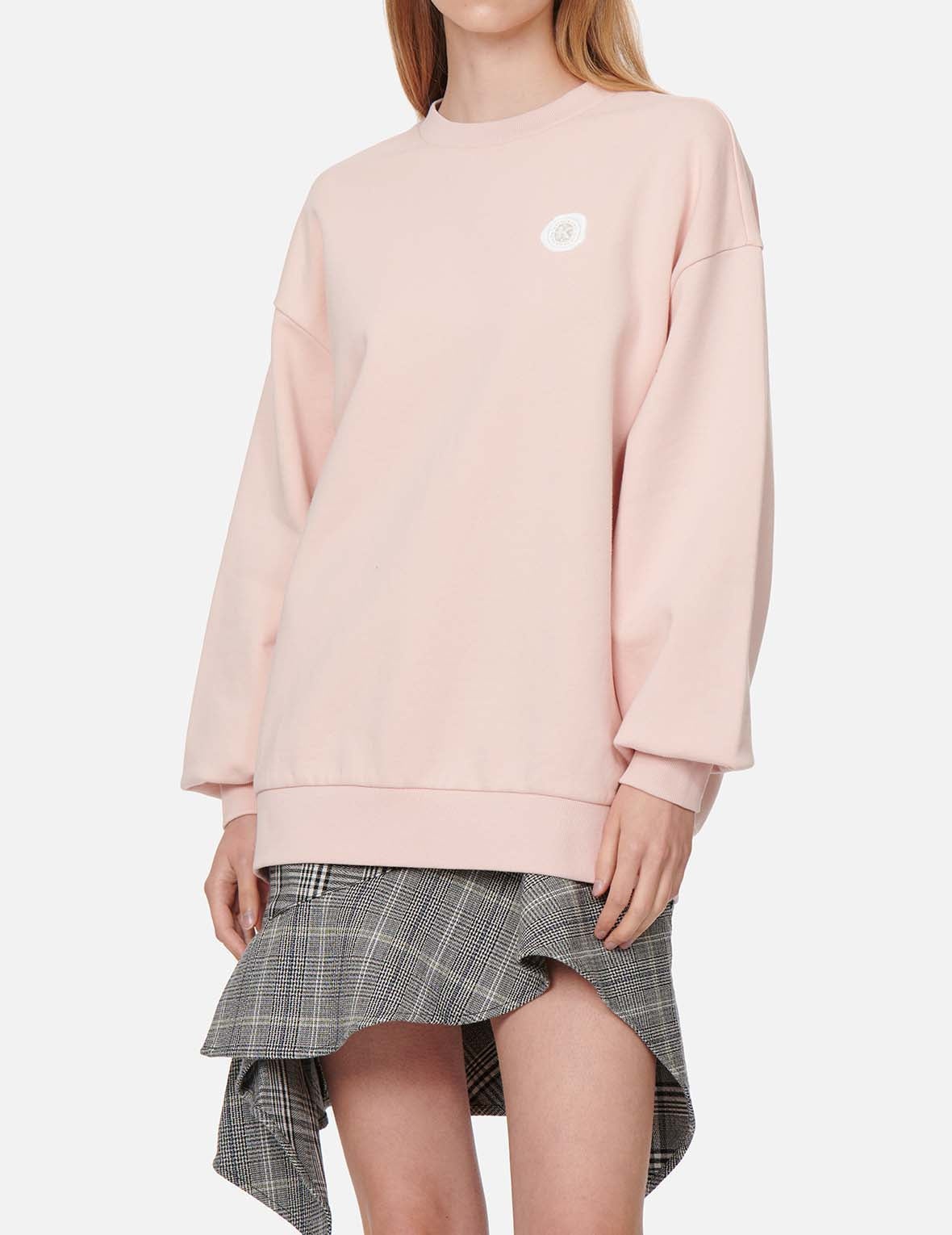 Kamon Glitter Print Oversize Sweatshirt - 4