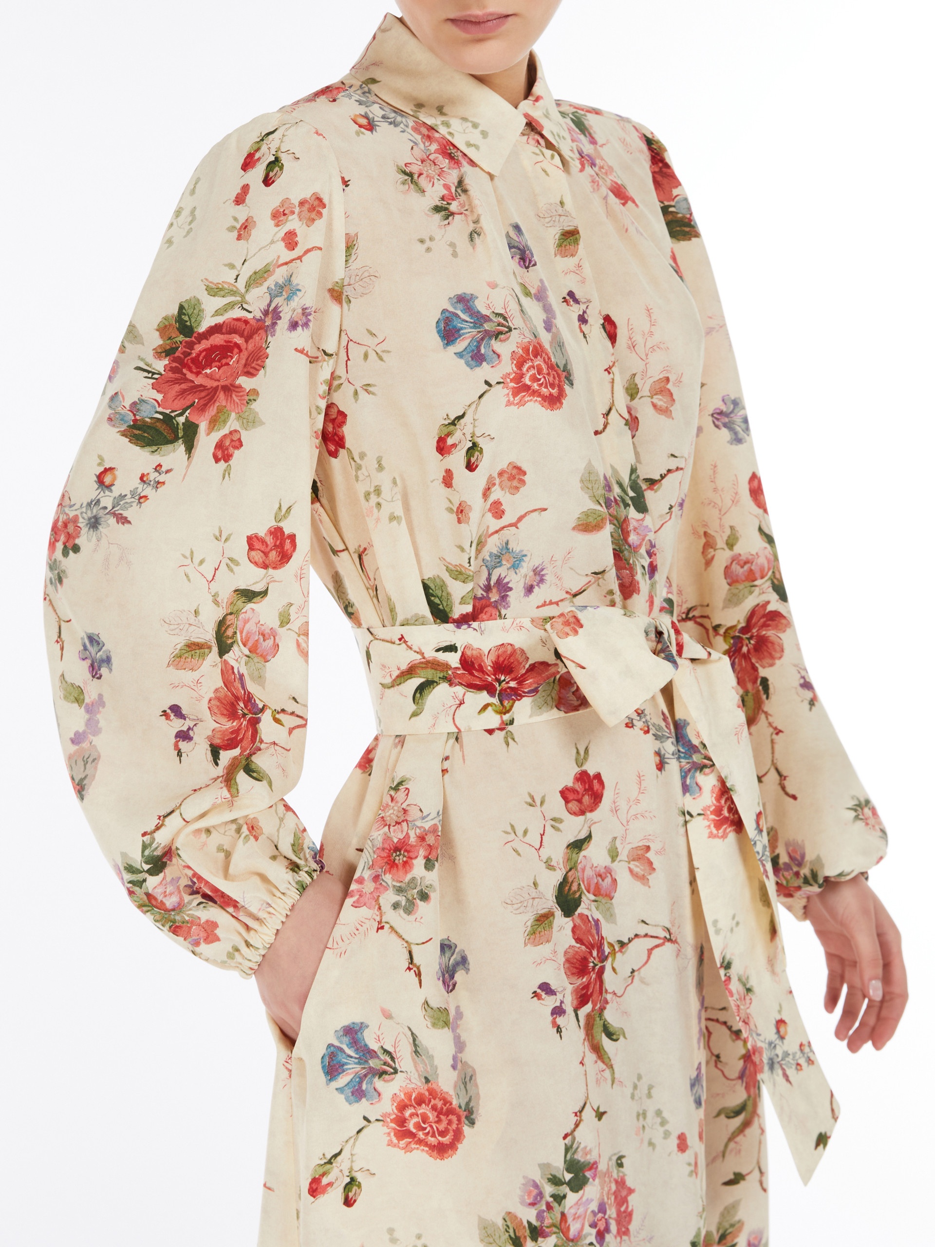 WALES Silk crêpe de Chine shirt dress - 5