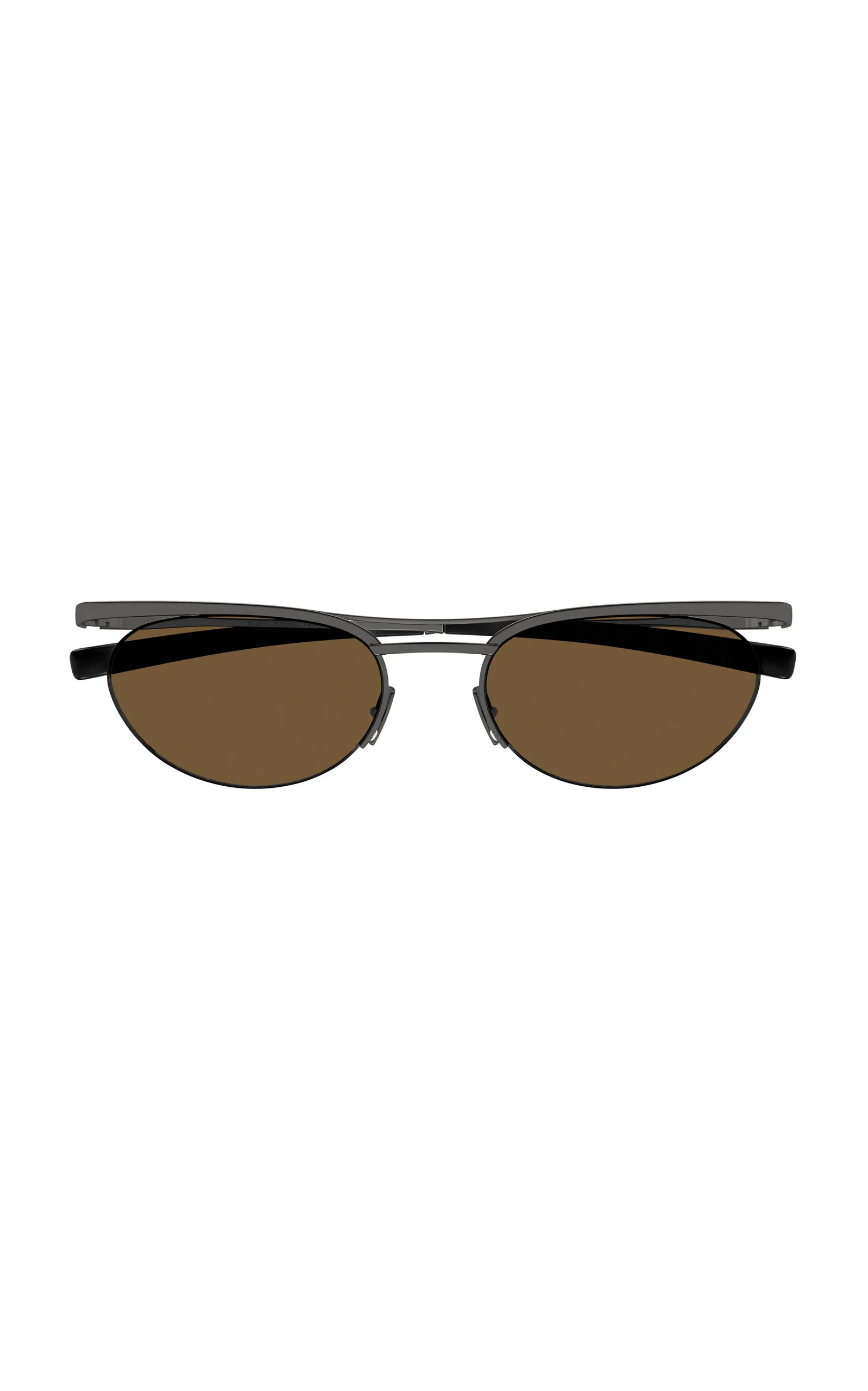Round-Frame Metal Sunglasses brown - 1