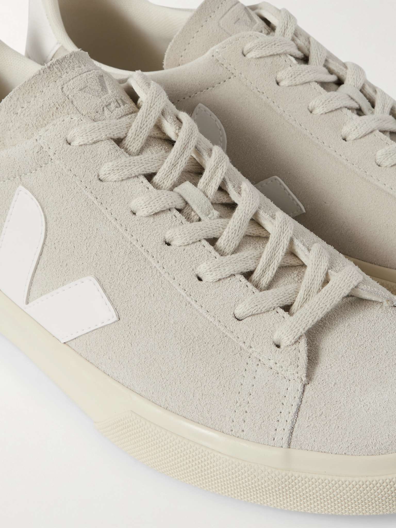 Campo Leather-Trimmed Suede Sneakers - 5