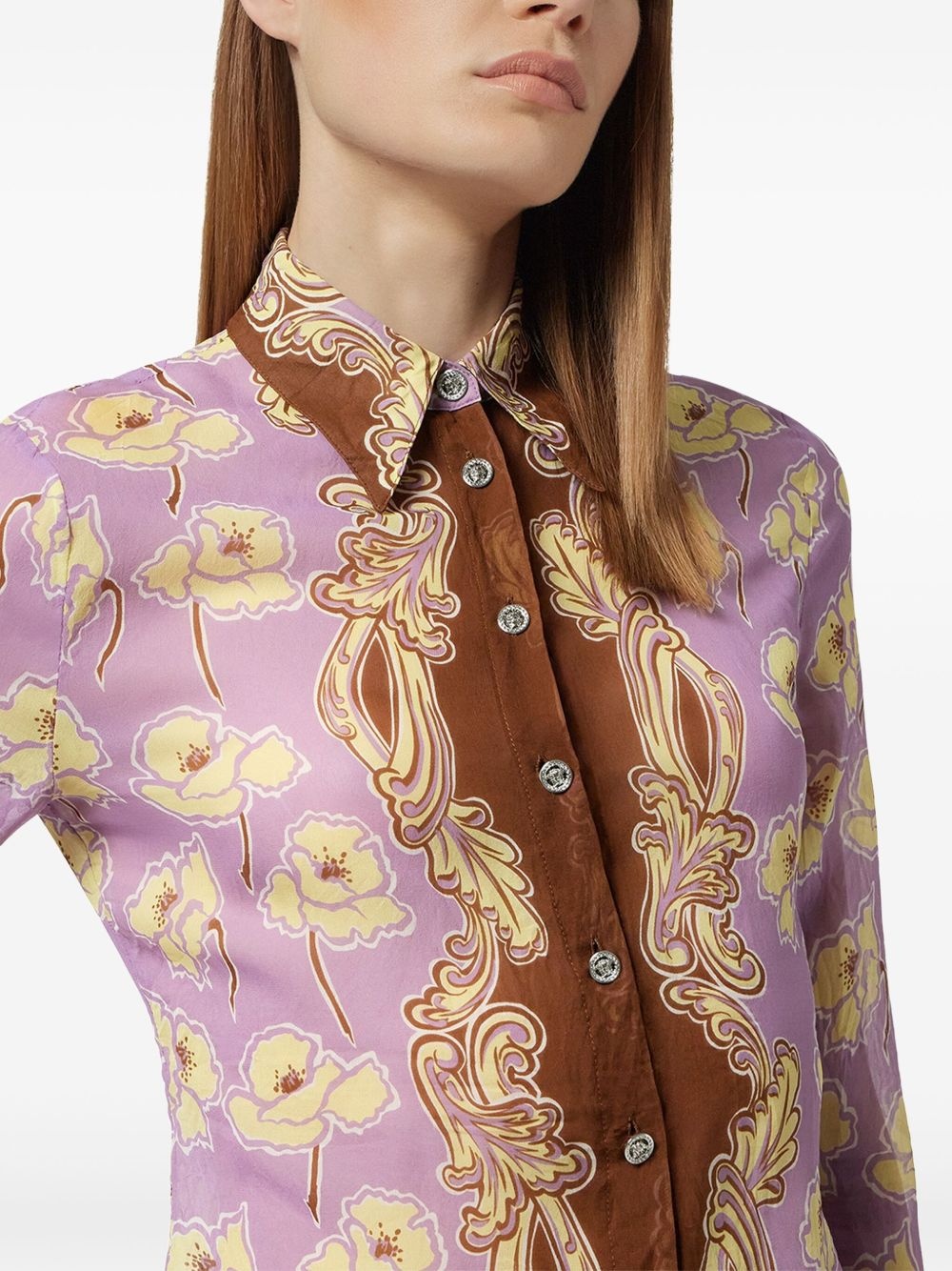 Poppies foulard shirt - 5