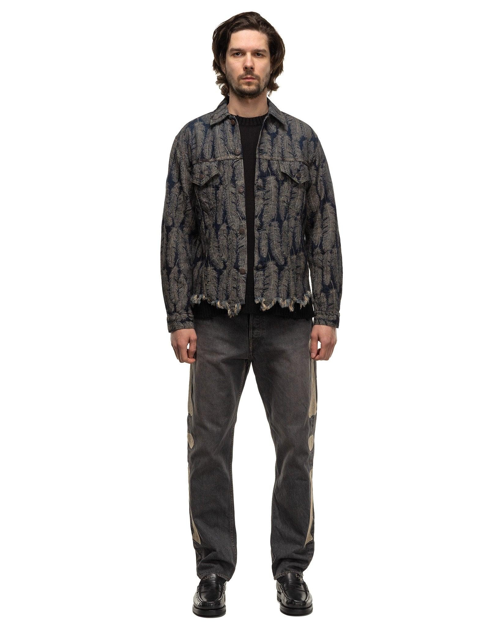 Kapital 14oz Black Denim MEXICAN TUXEDO 5P OKAGILLY Black