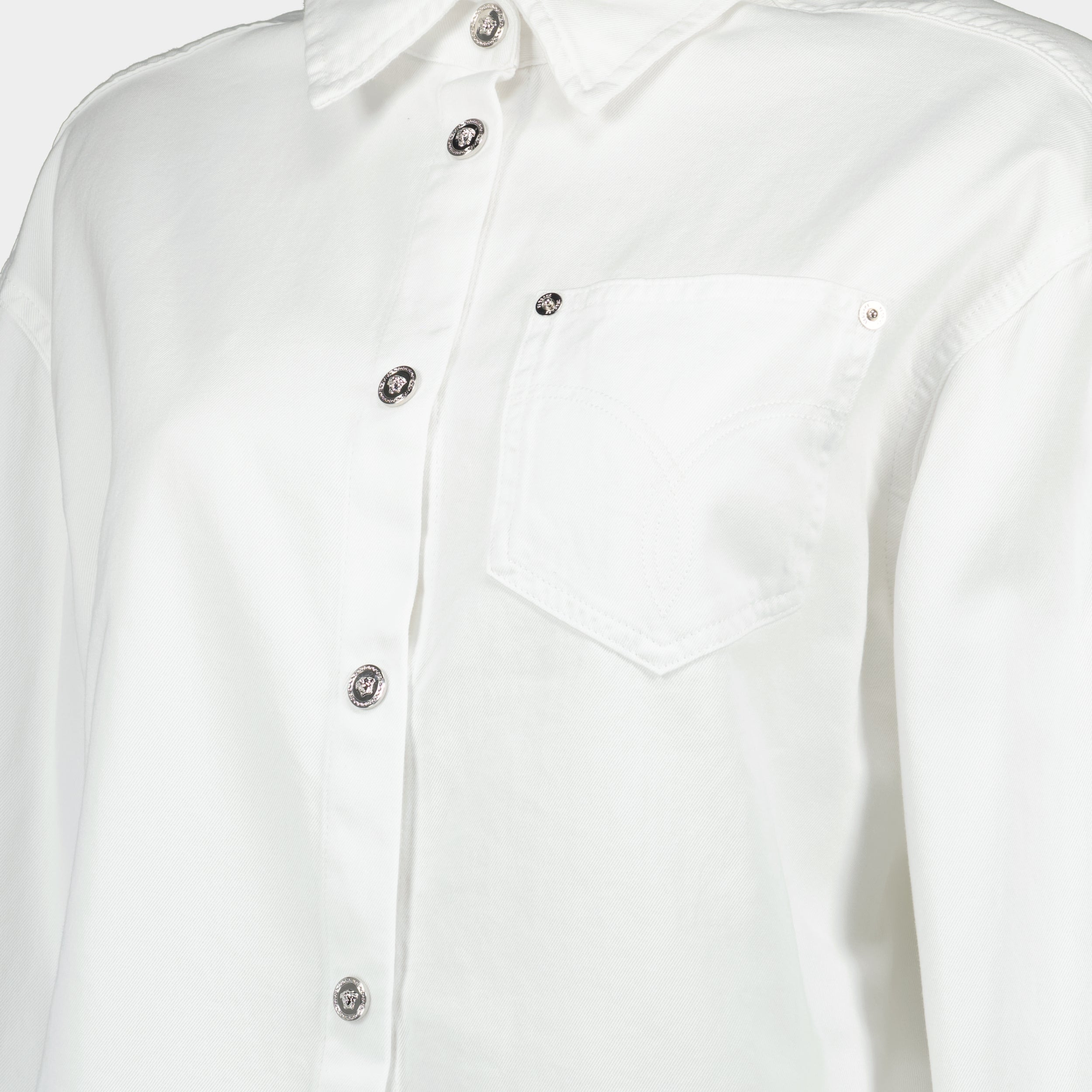 Chemise en jean blanche - 5