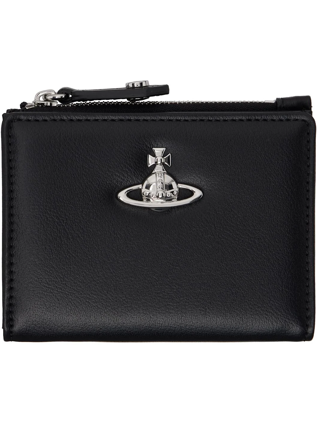 Black Slim Flap Card Holder - 1