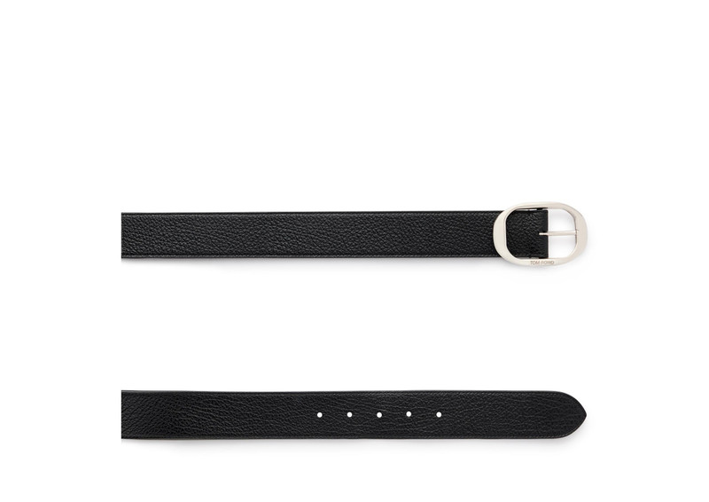 TOM FORD GRAIN LEATHER OVAL BELT outlook