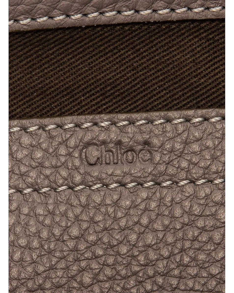 Small Marcie Grained Calfskin Saddle Bag - 7