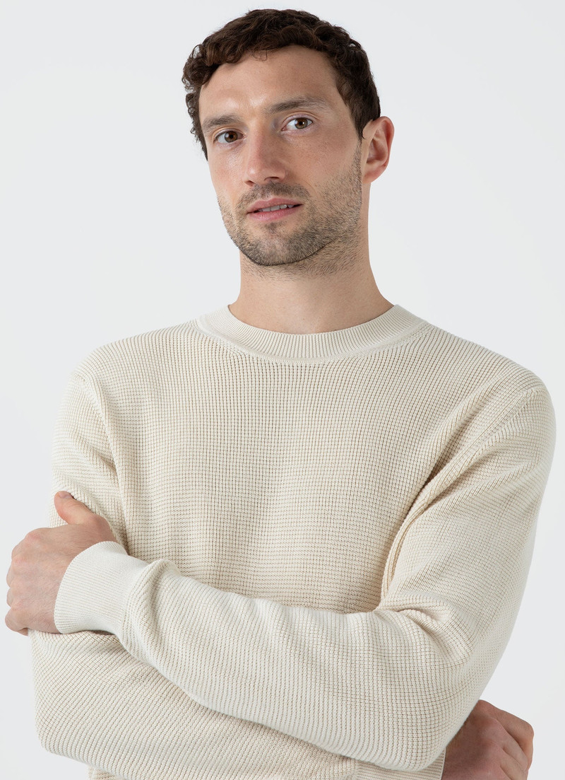Waffle Stitch Crew Neck Jumper 5