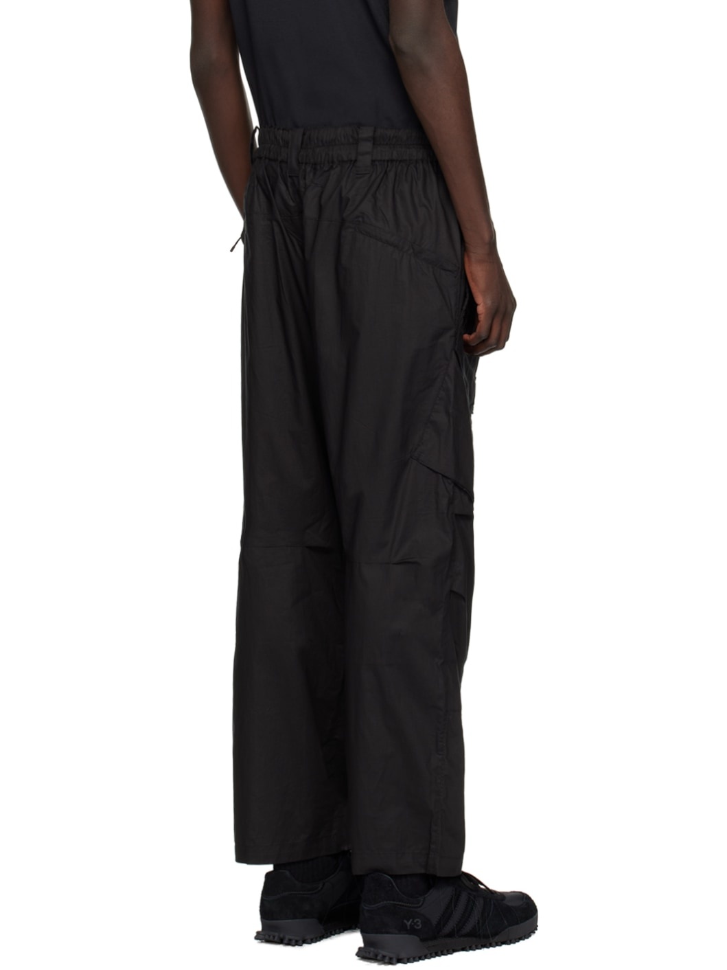 Black Loose Cargo Pants - 3