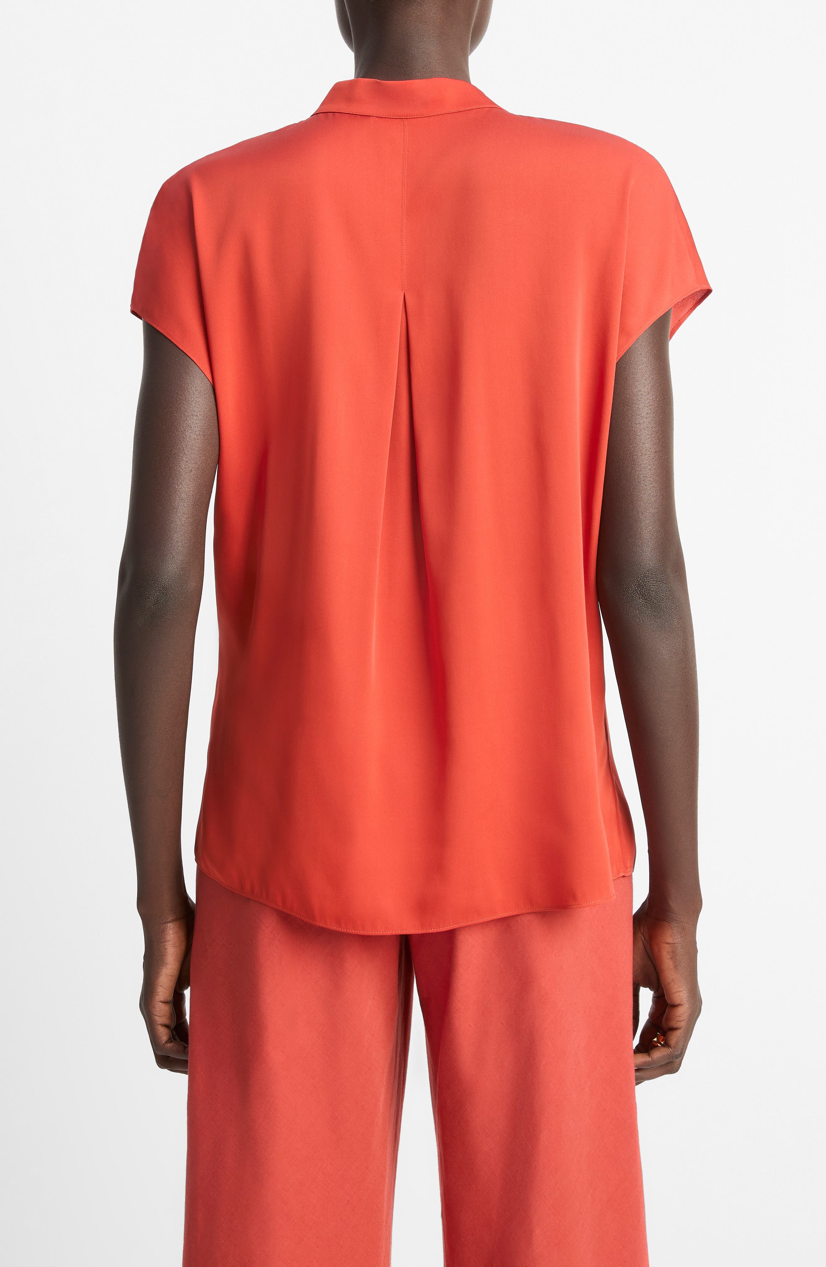 Vince Cap Sleeve Top in Brick Rose/Red at Nordstrom - 2