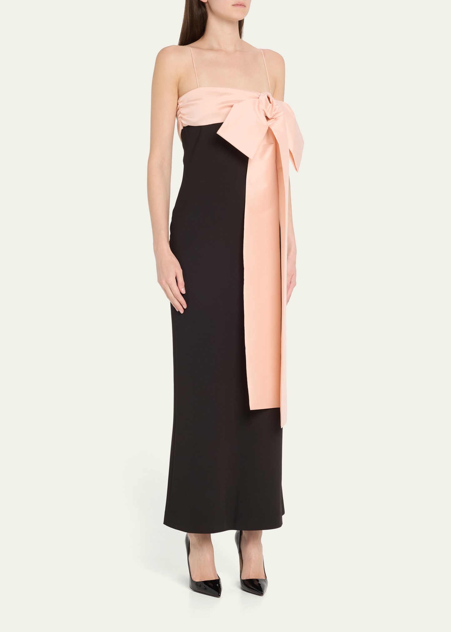Bow Strapless Colum Gown - 4