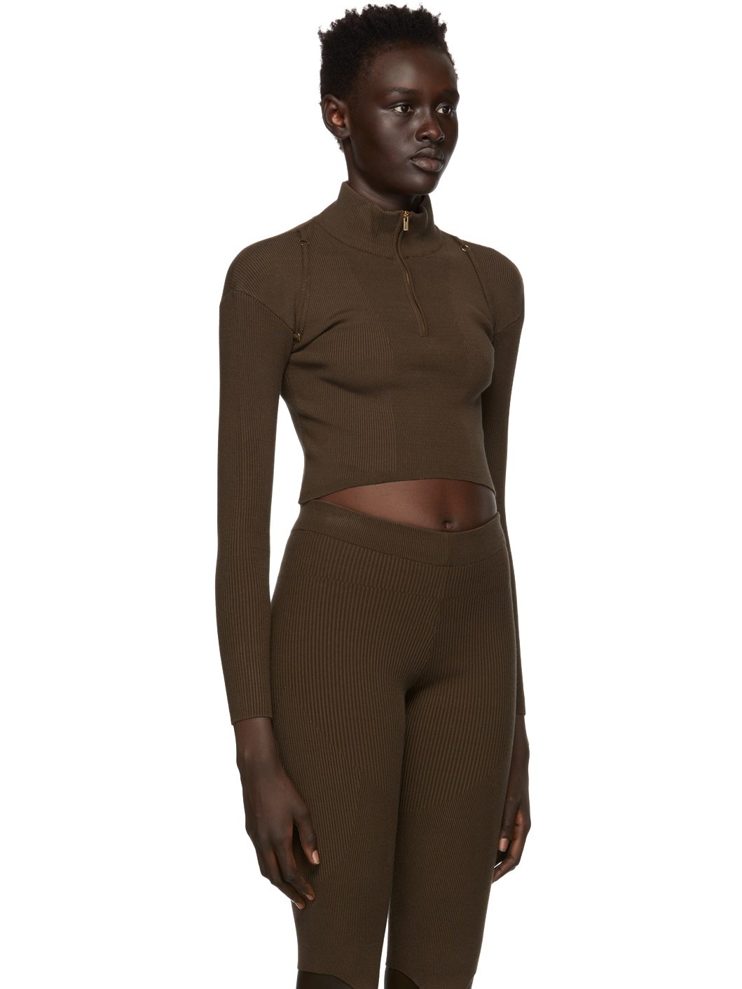 Brown 'La Maille Bormio' Turtleneck - 2