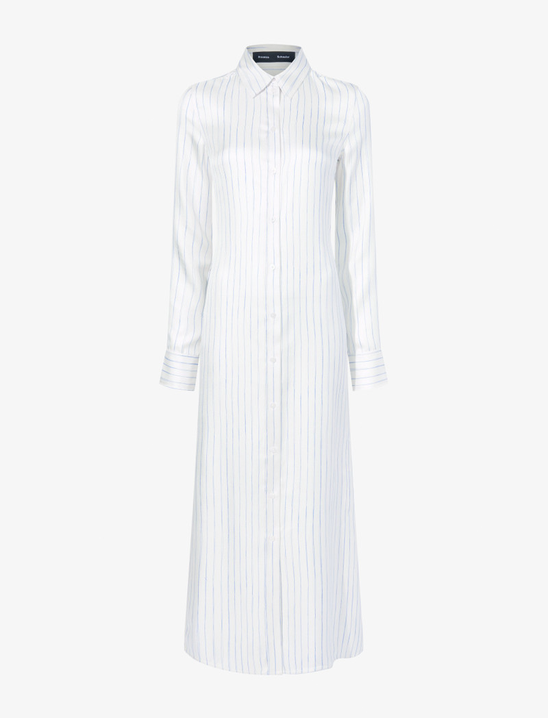 Hannah Dress in Stripe Silk Twill 1