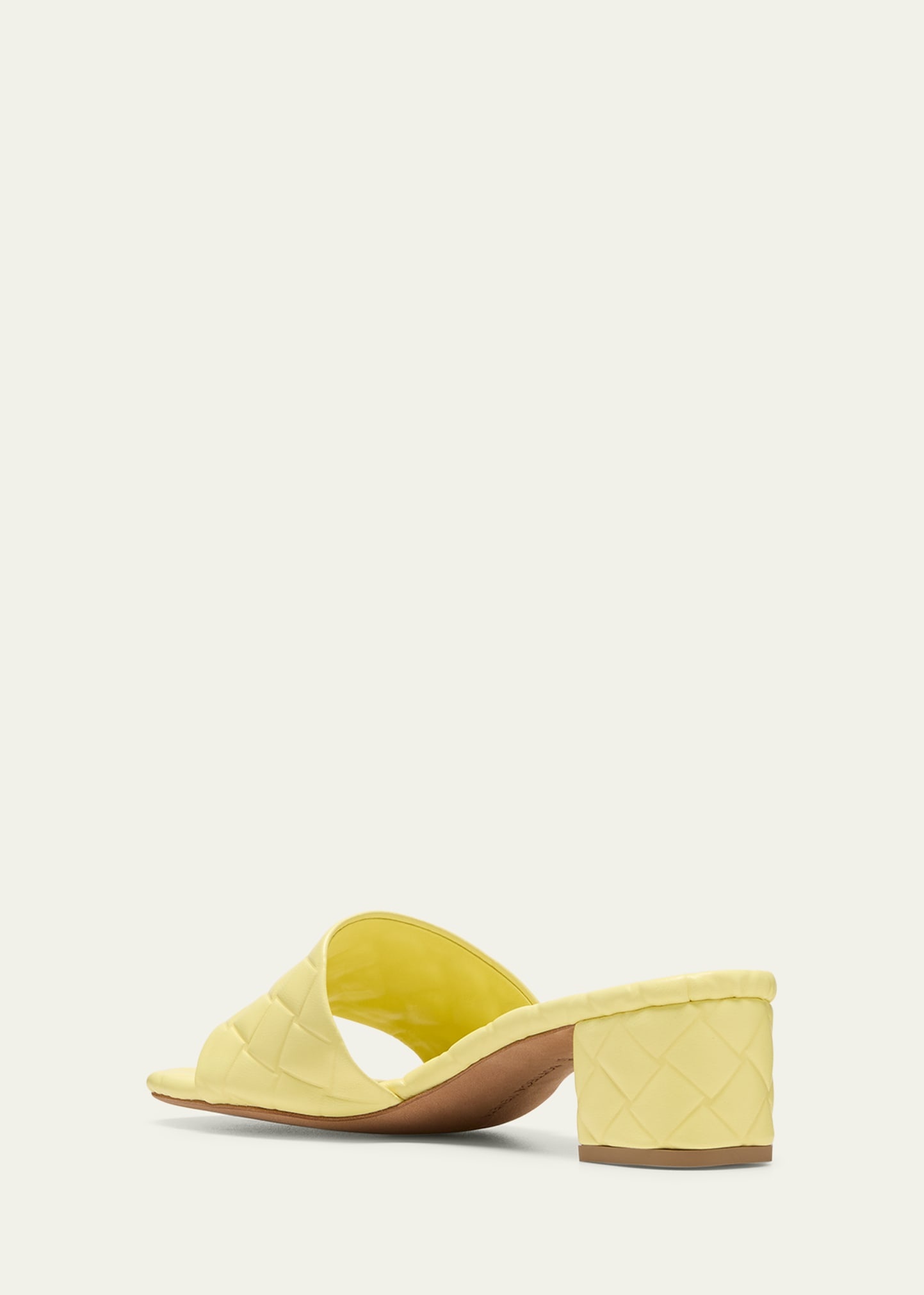 Quilted Leather Mule Sandals - 4