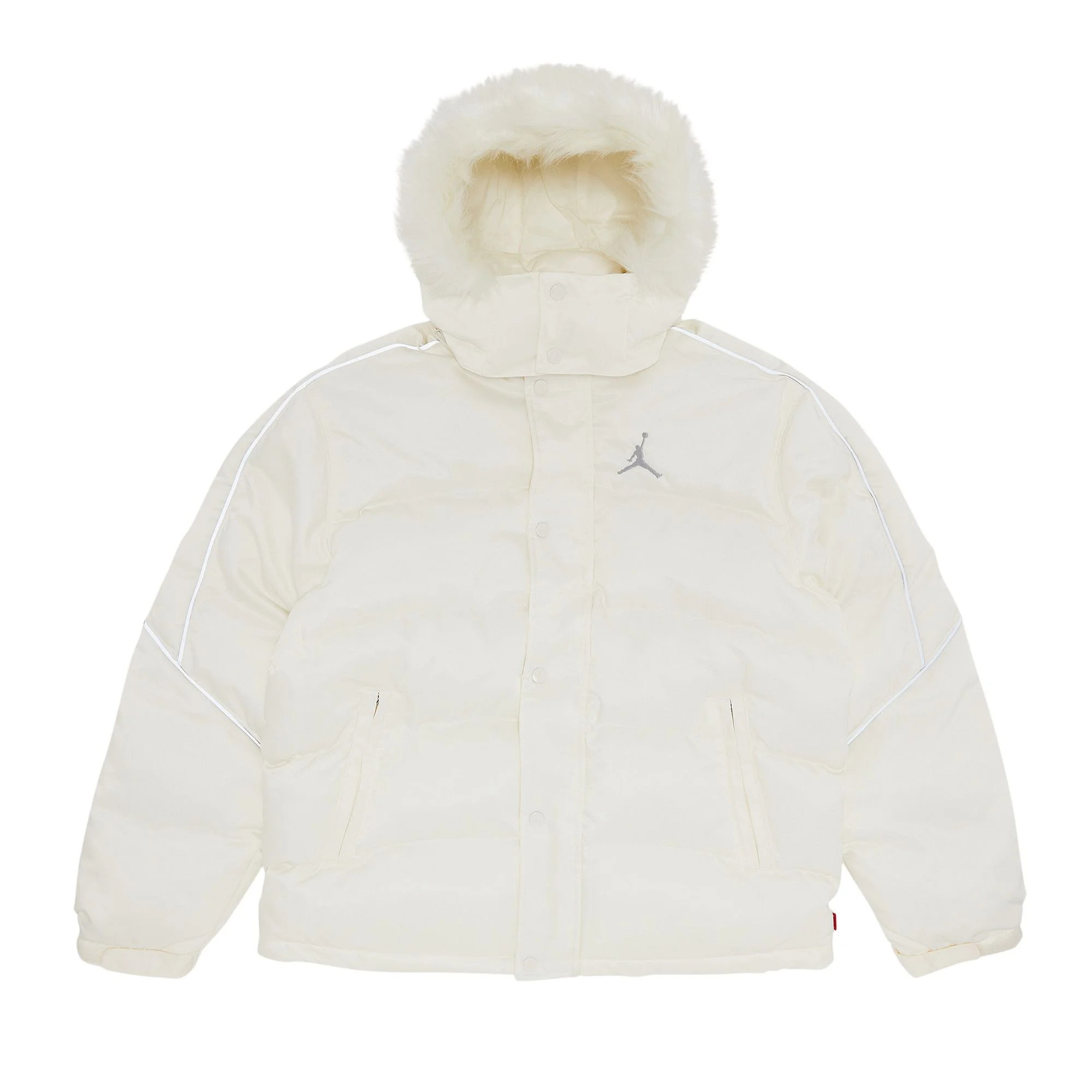 Supreme x Jordan Puffer Jacket 'White' - 1