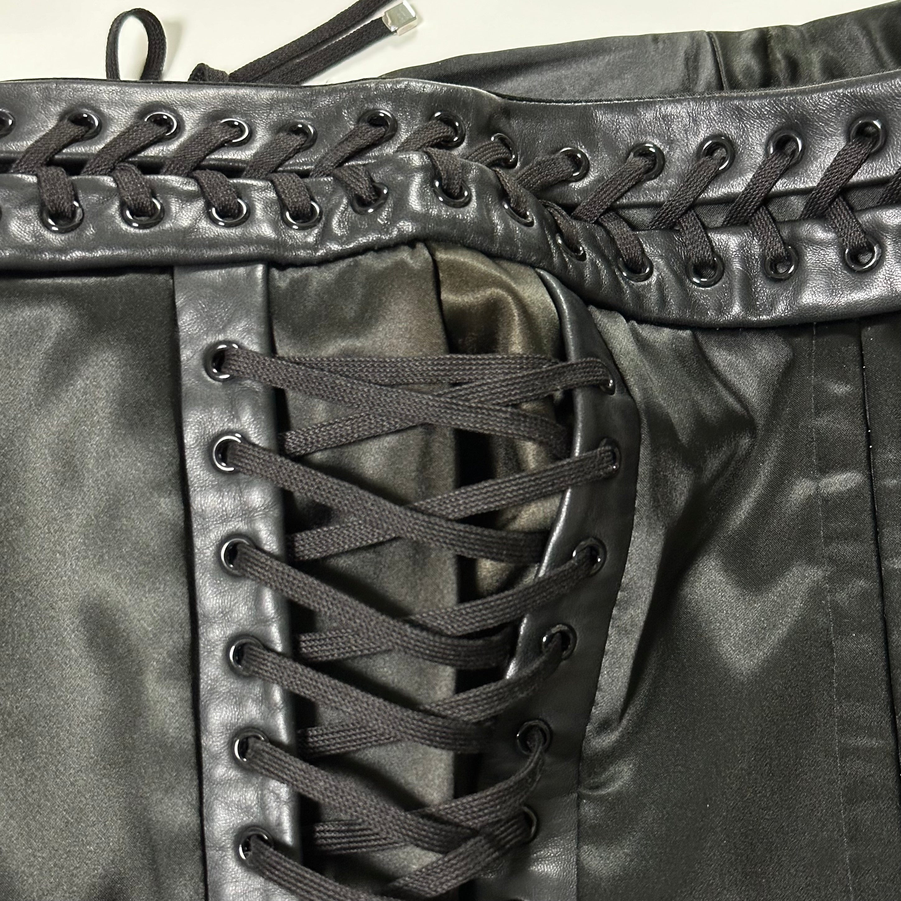 DOLCE&GABBANA Spring Summer 2003 Laced Up Midi Skirt - 4