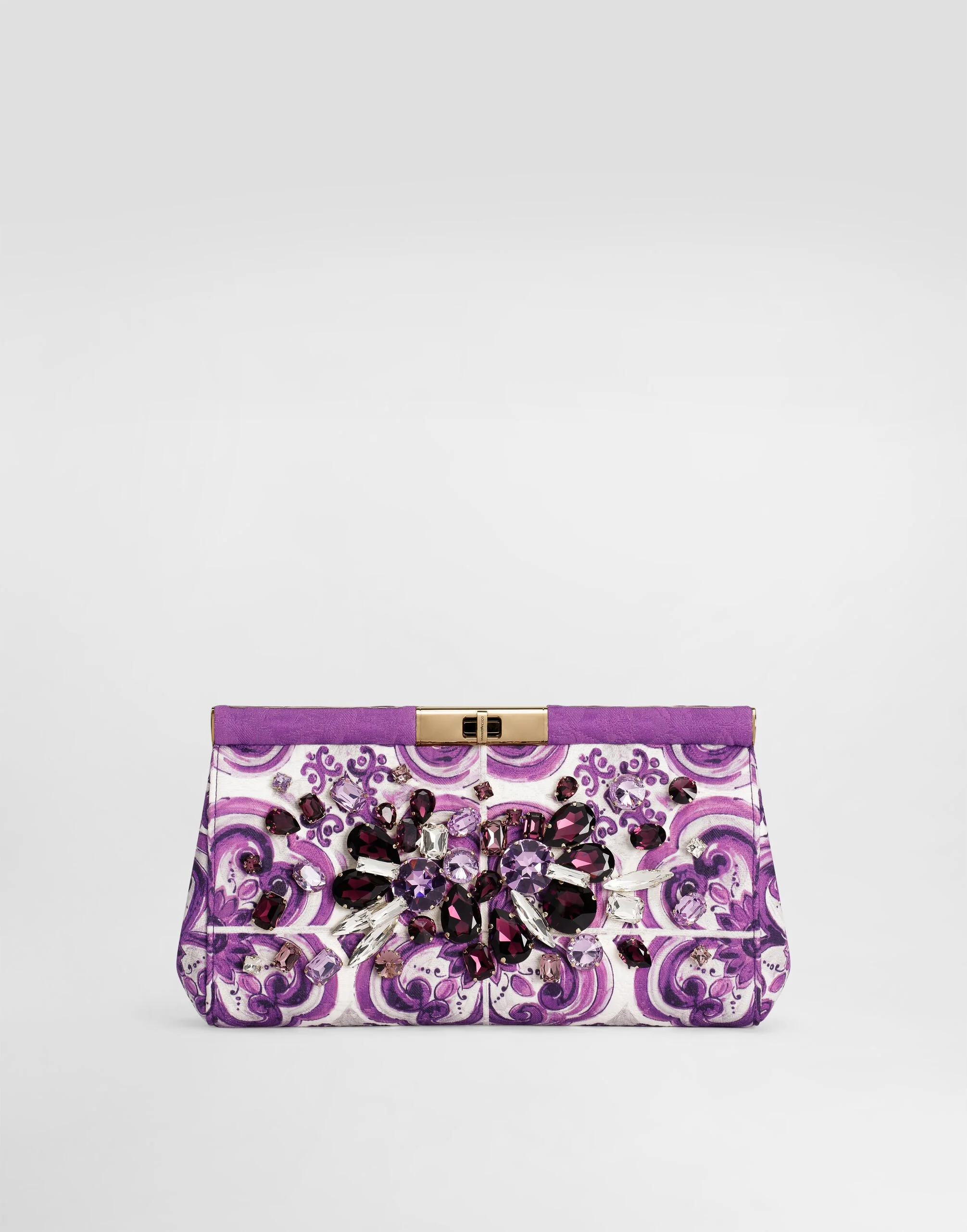 Brocade-print embroidered Marlene shoulder bag - 1