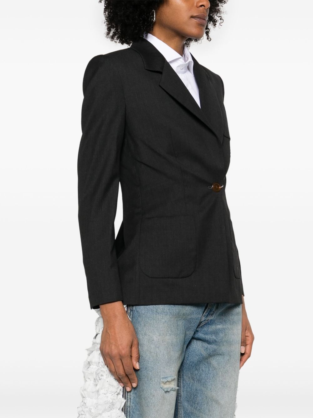 wool blazer - 3