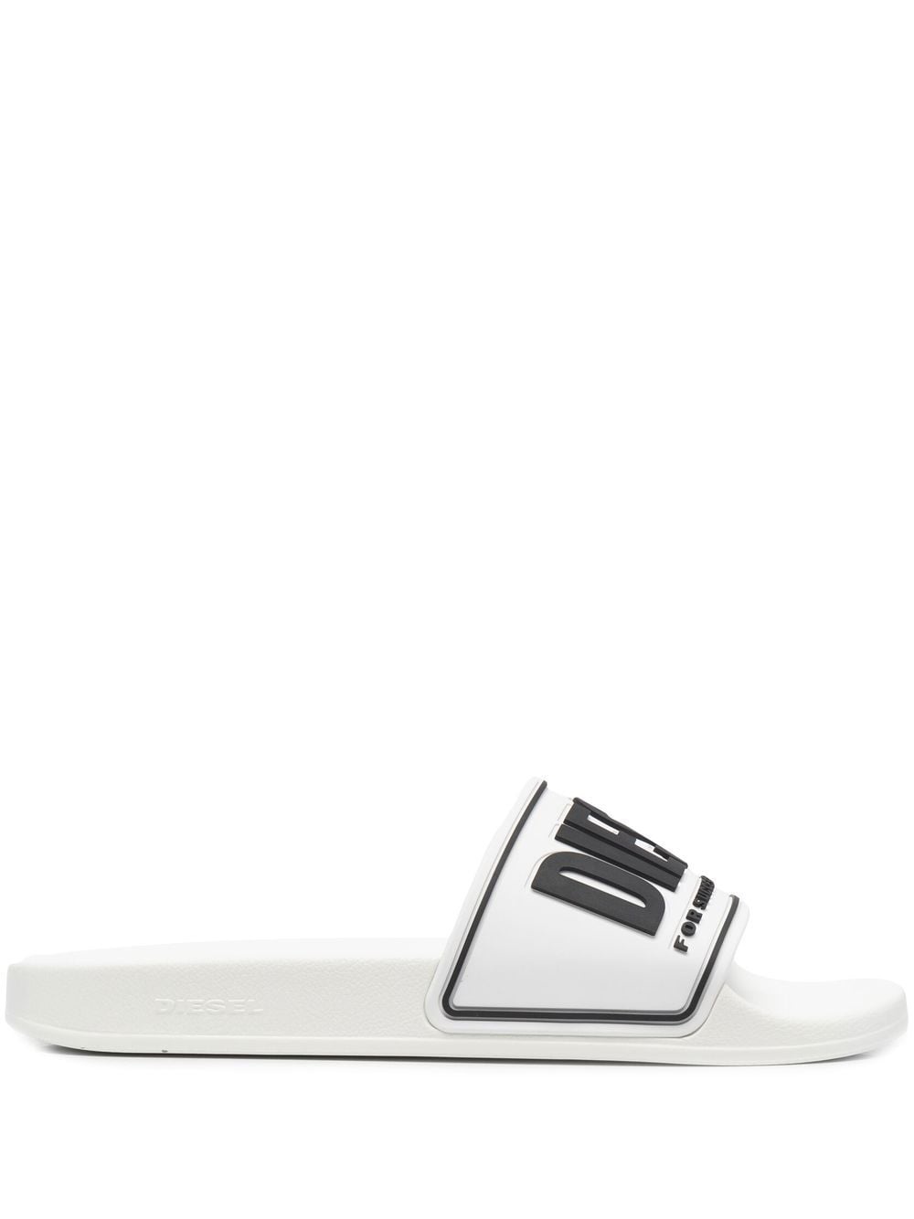 embossed-logo flat slides - 1