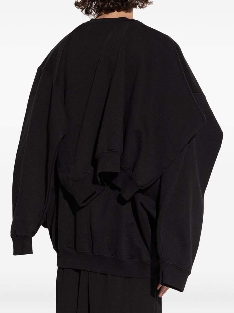 layered cotton sweatshirt 4