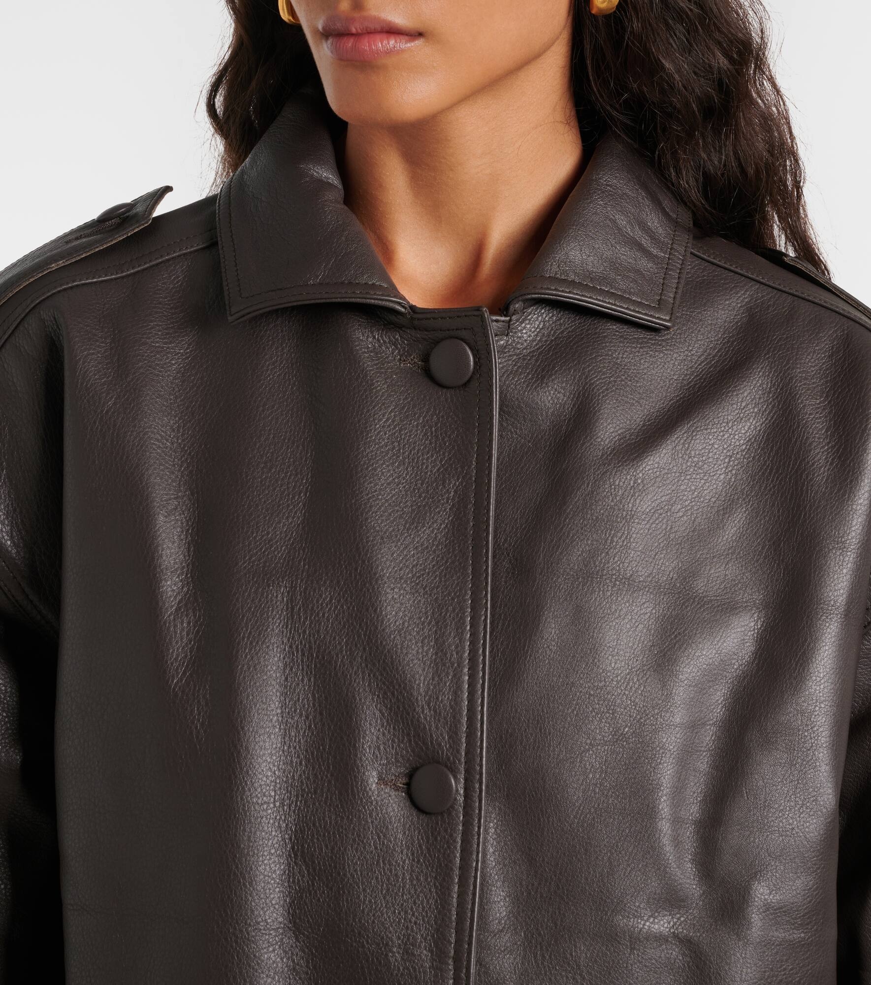 Charlie leather bomber jacket - 4