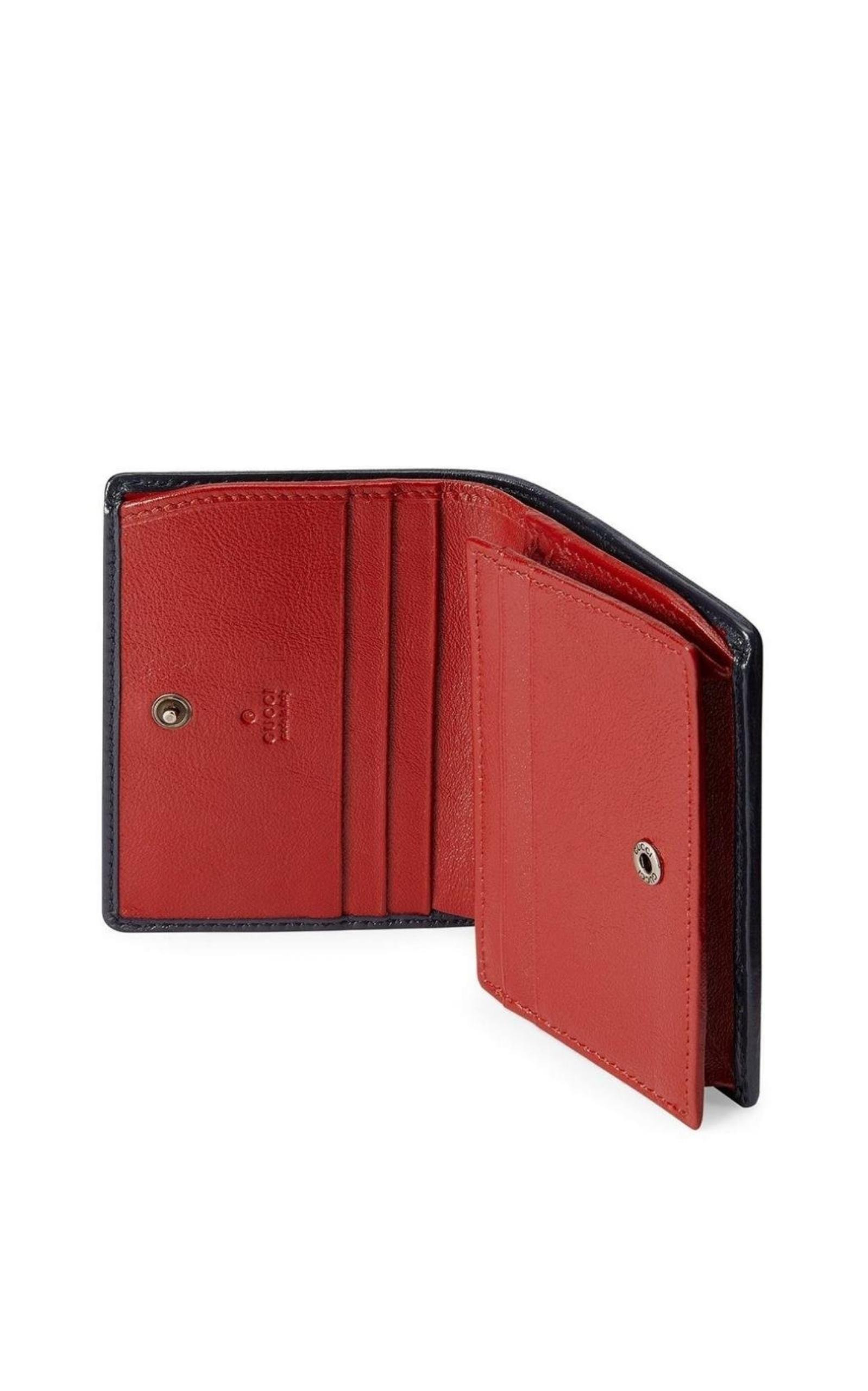 Blue Gg Marmont Multicolor Wallet - 4