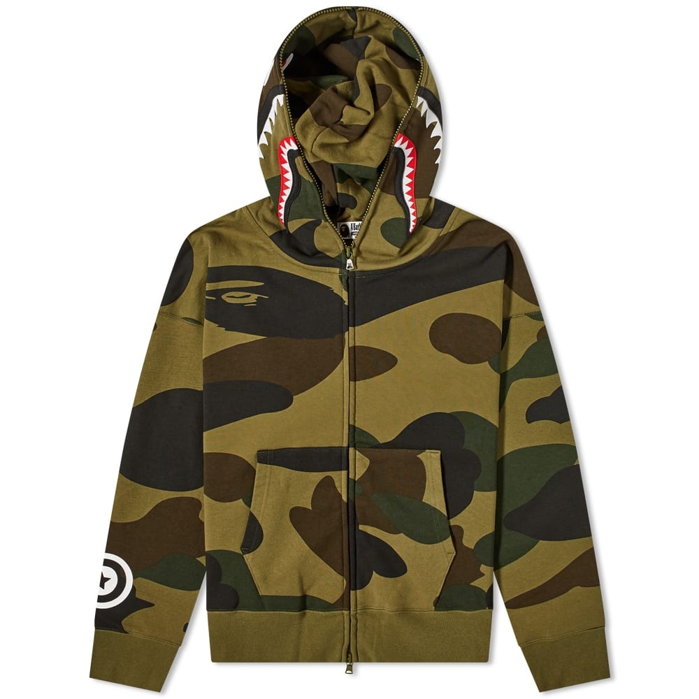 A Bathing Ape Giant 1st Camo Shark Loose Fit Full Zip Hoody - 1