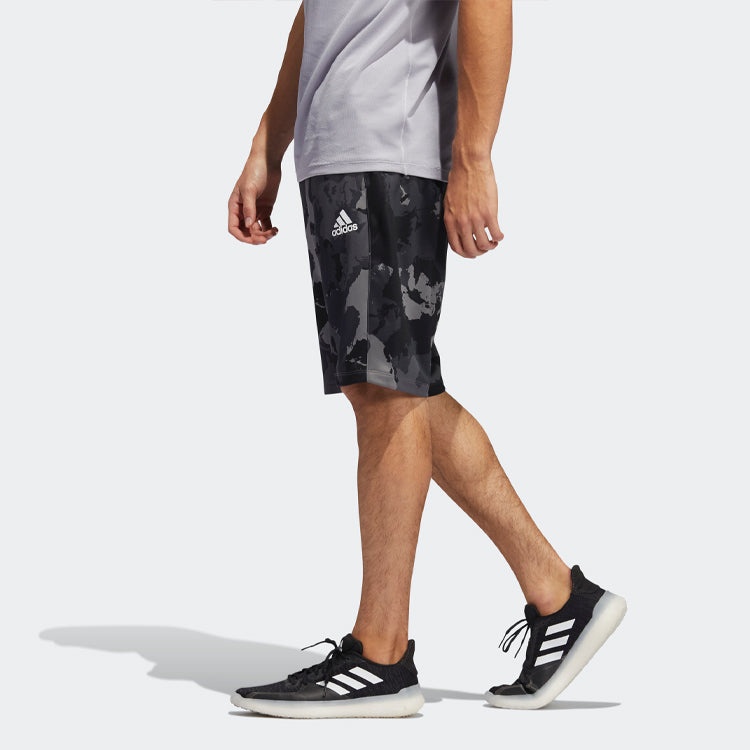 adidas Camo Short Camouflage Printing Sports Training Shorts Gray GH5161 - 6