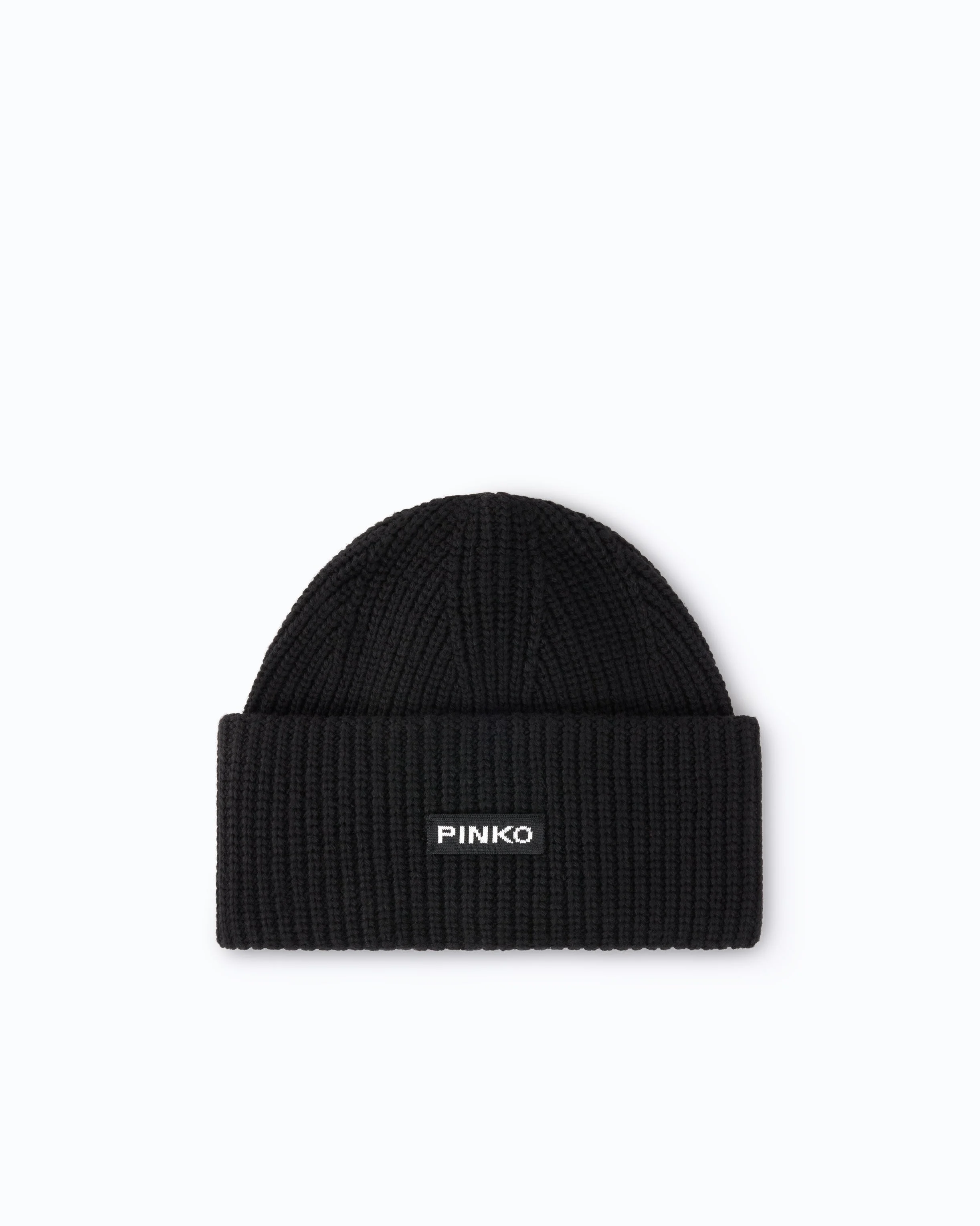 BEANIE WITH PINKO LOGO LETTERING - 1