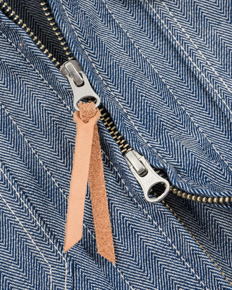 IHJ-164-BLU 10.5OZ HERRINGBONE WORK JACKET - INDIGO 17