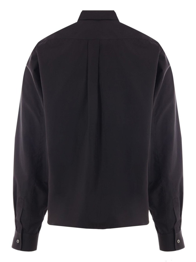 BLACK COMME des GARÇONS long-sleeve cotton shirt outlook