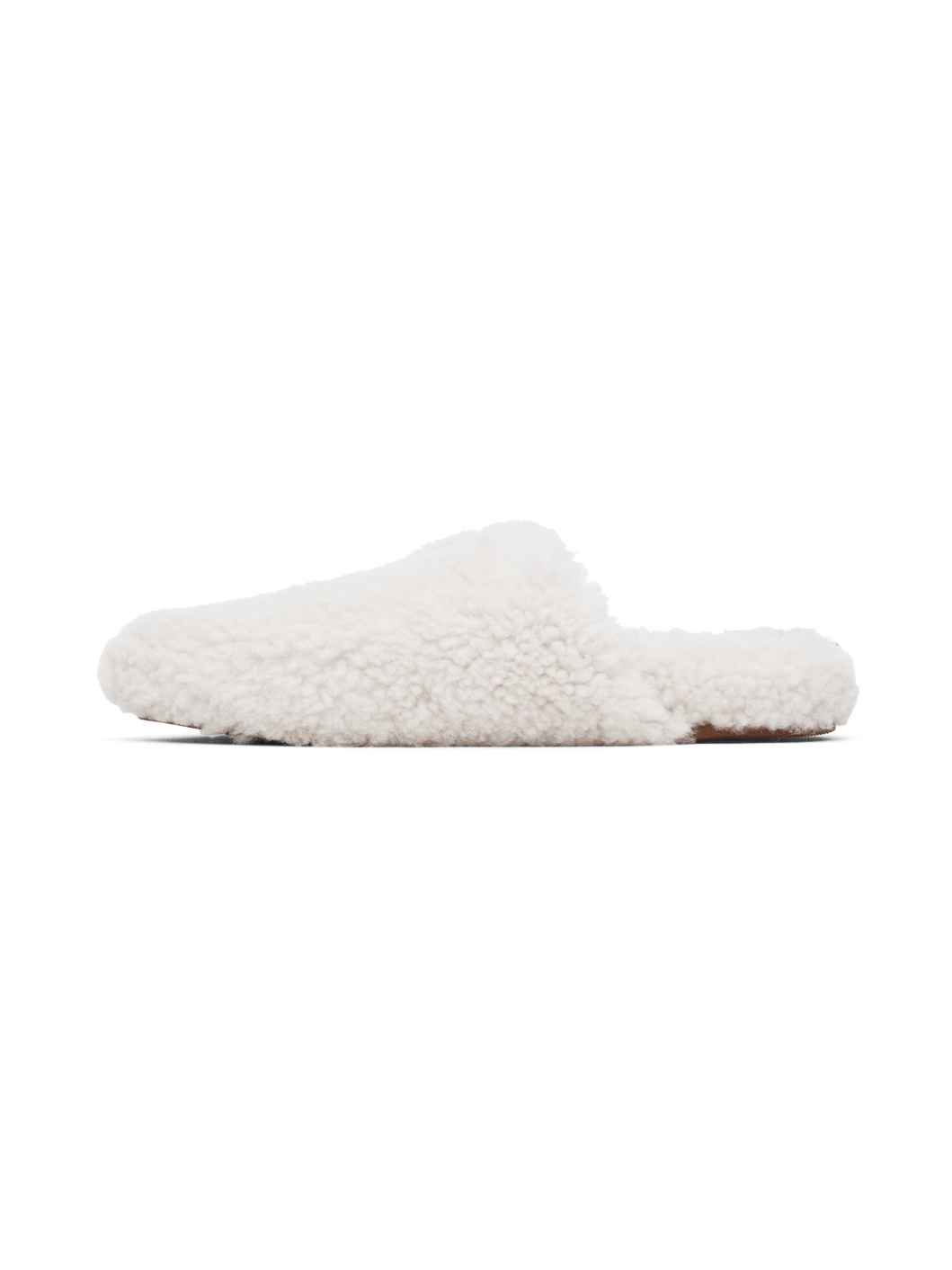 Off-White Merinos Curly Lamb Slippers - 3