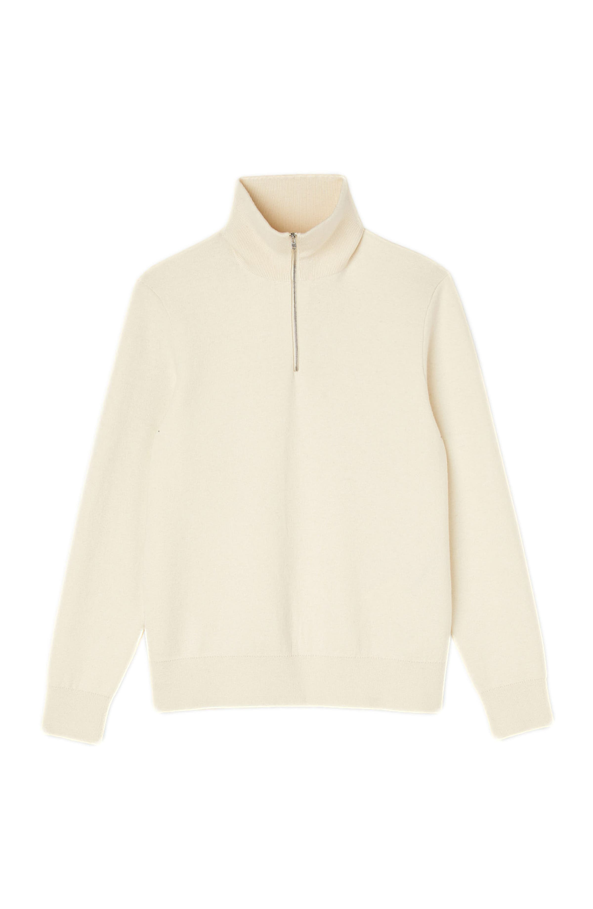 SANDRO Half-zip sweater in Ecru at Nordstrom - 7