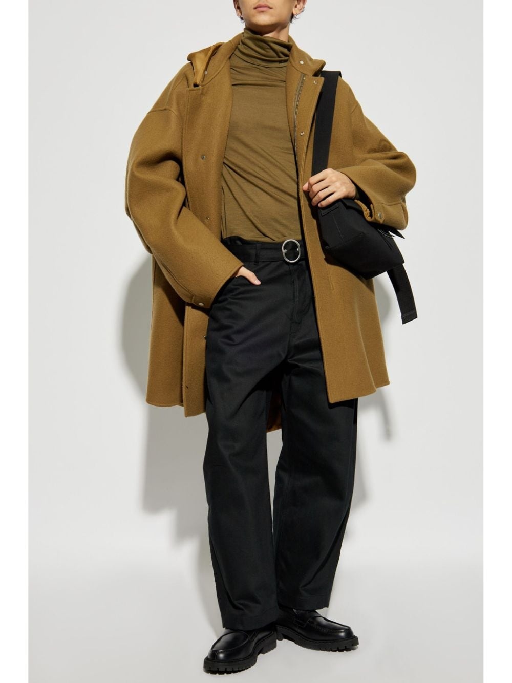 logo-print roll neck jumper - 2