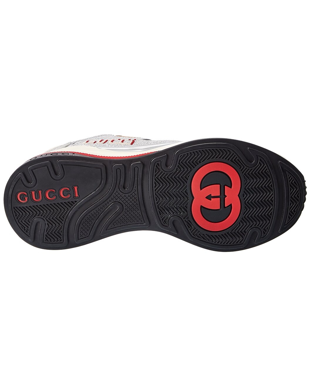 Gucci Ultrapace Glitter Leather & Mesh Sneaker - 4