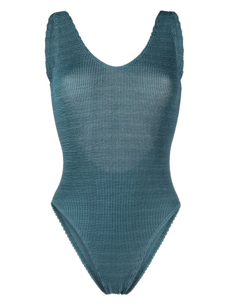 textured open-back swimsuit 1