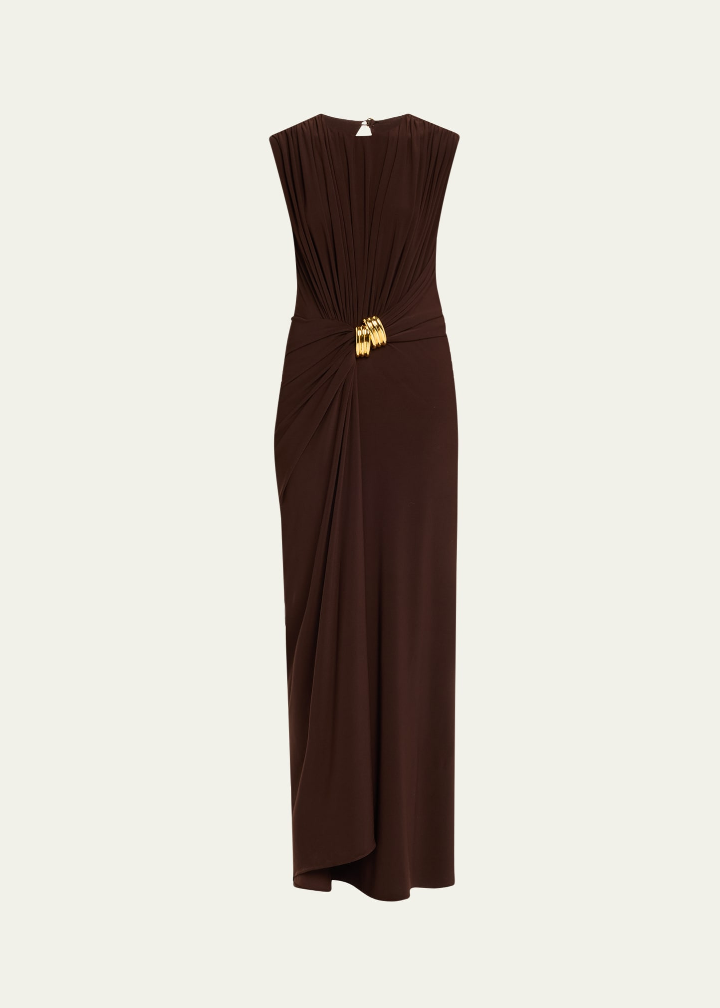 Serena Swirl Draped Midi Dress - 1