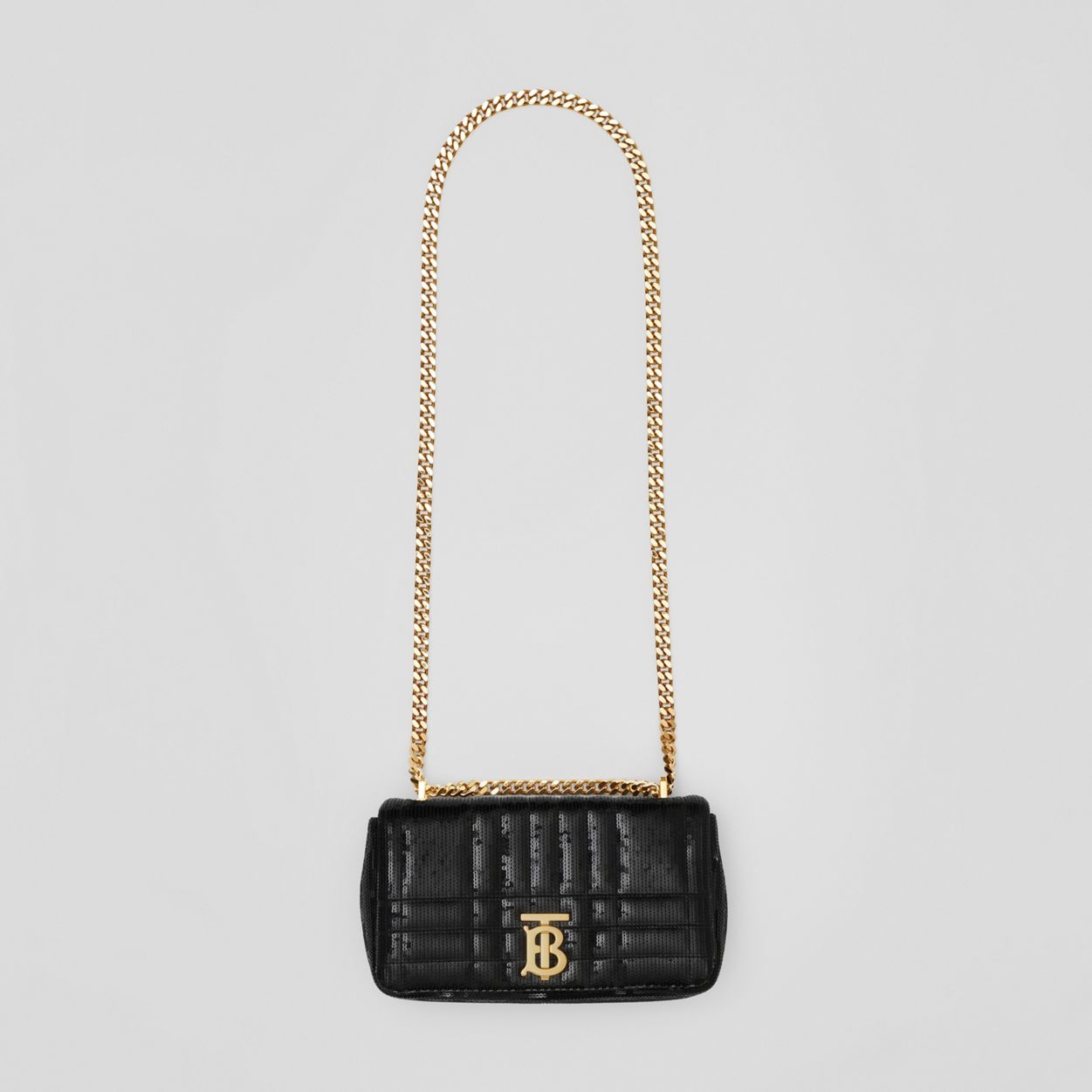 Sequinned Quilted Leather Small Lola Bag - 4