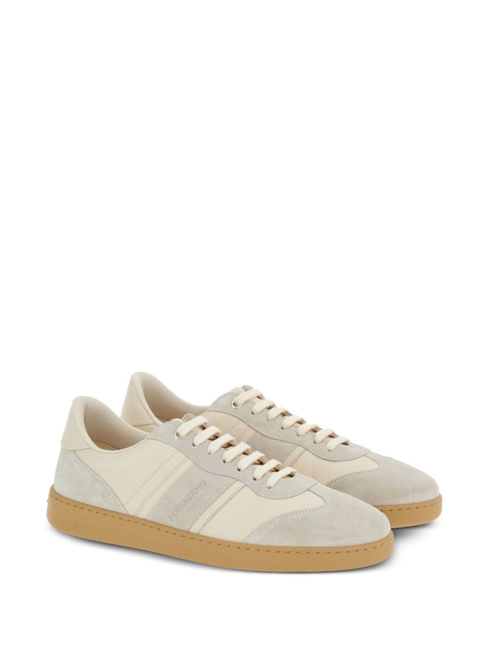 logo-debossed low-top sneakers - 2